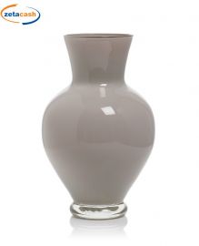 VASO ADONE GRIGIO IN VETRO 26 CM.