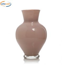 VASO IN VETRO ROSATO 26 CM.