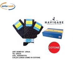 SET 3 PAIA CALZA LUNGA UOMO NAVIGARE 3 COL TG 39-46 ASS