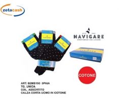 SET 3 CALZA CORTA UOMO NAVIGARE 3 COL TG 39-46 ASS