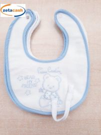 BAVETTA CON RICAMO ORSETTO CM 16X20