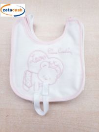 BAVETTA CON RICAMO ORSETTO CM 14 X16