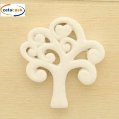 GESSO A FORMA DI ALBERO DELLA VITA BIANCO 5 CM 12 PEZZI