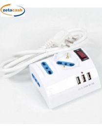 MULTIPRESA DA TAVOLO BIANCA CON 3 USB