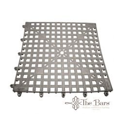 TAPPETINO SOTTOBICCHIERI ARGENTO 33 X 33 CM