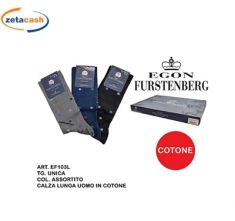 CALZA UOMO LUNGA FURSTENBERG TG UNICA 39-46 COL ASS POIS