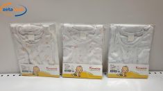 BODY NEONATO SPALLA LARGA COTONE BIANCO STAMPATO