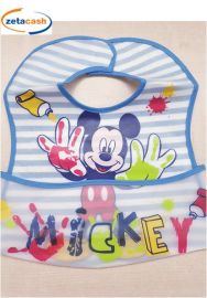 BAVETTA IN SPUGNA PLASTIFICATA MICKEY CON CHIUSURA A STRAPPO