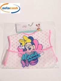 BAVETTA IN SPUGNA PLASTIFICATA MINNIE CON CHIUSURA A STRAPPO