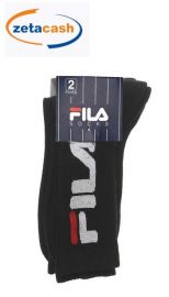 CALZA LUNGA TENNIS FILA NERO TG. 43/46 2 PAIA
