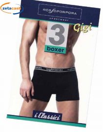 BOXER UOMO ROSSPORPORA 3 PEZZI TAGLIA S