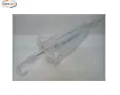 OMBRELLO BIANCO SPOSA PIZZO E TULLE H75 CM