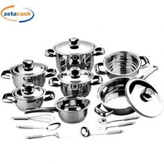 BATTERIA PENTOLE 18 PZ INOX