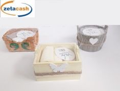 CASSETTA CON 4 LAVETTE MASTRO BIANCO