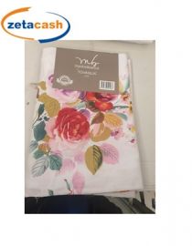 TOVAGLIA IN TESSUTO STAMPA FIORI NO STIRO 12 POSTI