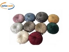 CUSCINO ARREDO TONDO DIAMOND IN VELLUTO DIAM 40 CM