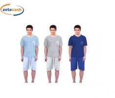 PIGIAMA UOMO MEZZA MANICA CON PANTALONCINO DISEGNO RUGBY