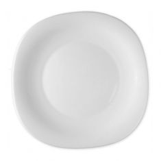 PIATTO PIANO in VETRO BIANCO OPALE MISURA 31x31 cm