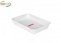 VASSOIO BIANCO PER ALIMENTI ARAVEN 280X190X40mm