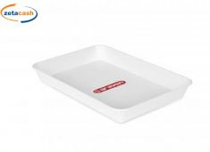 VASSOIO BIANCO PER ALIMENTI 350x240xh40mm ARAVEN