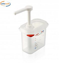 DISPENSER SALSE POLIPROPILENE GN 1/9 CON DOSATORE ARAVEN