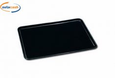 VASSOIO NERO PER ALIMENTI ARAVEN 420X300XH12mm