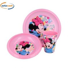 SERVIZIO DA TAVOLA IN PLASTICA 3 PEZZI MINNIE