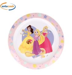 PIATTO PIANO IN PLASTICA RIGIDA PRINCIPESSE DISNEY 22 CM