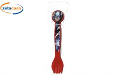 POSATE 2 PZ IN PLASTICA AVENGERS