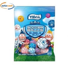 BUBBLE GUM FOOT BALLS 100 GR VIDAL