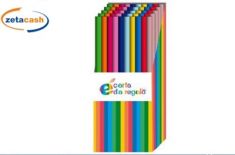 CARTA REGALO ROTOLO TINTA UNITA 70CM X 2MT COL ASS