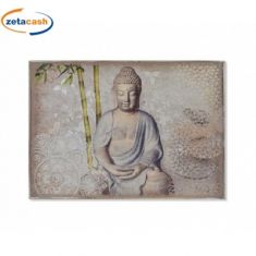 CONTENITORE COPRI CONTATORE IN LEGNO CON DECORO BUDDHA