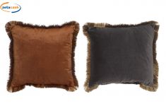 CUSCINO ARREDO TINTA UNITA IN VELLUTO