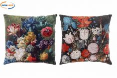 CUSCINO ARREDO FANTASIA FLOREALE CON ZIP