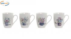 TAZZA MUG IN PORCELLANA CON FIORI
