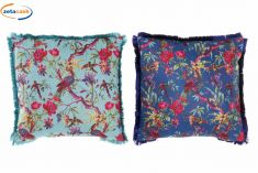 CUSCINO ARREDO IN VELLUTO CON FRANGE