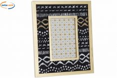 CORNICE PORTAFOTO DA APPOGGIO NERO ORO