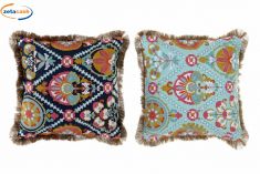 CUSCINO ARREDO IN TESSUTO FLOREALE 45 X 45 CM