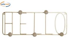 ATTACCAPANNI IN METALLO CON SCRITTA E 5 APPENDINI