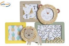 CORNICE MULTIFOTO IN LEGNO SAVANA CM 35X2X26