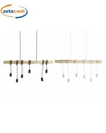 LAMPADARIO DA SOFFITTO IN LEGNO CM 100XX7X160