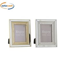 CORNICE PORTAFOTO 26X20 FOTO 18X13CM BRILLANTI ORO O ARGENTO