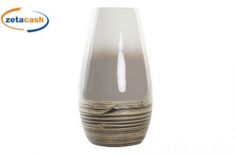 VASO LEGNO DI BAMBOO LACCATO SFUMATO BASE EFF LEGNO H37 D20