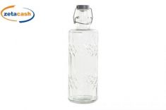 BOTTIGLIA IN VETRO CON TAPPO ERMETICO 1 LITRO