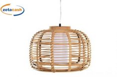 LAMPADARIO SOFFITTO BAMBOO INTERNO POLIESTERE H28 D40CM