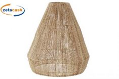 CAPPA LUME JUTA NATURALE CONICO METALLO H43 D40 CM