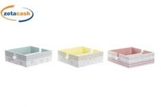 PORTATOVAGLIOLI QUADRATO MDF 18X18XH6 CM COL ASS