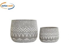 VASO PIANTINA GRASSA FIORE COLORATO H18 D11