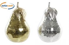 PERA IN RESINA MOSAICO DORATO E ARGENTATO