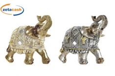 ELEFANTE DECORATIVO IN RESINA 14X7XH14 CM COL ASS